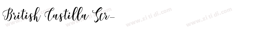 British Castilla Scr字体转换 British Castilla Scr字体转换